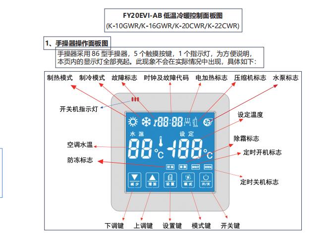 3P-60P低環境溫度空氣源熱泵(冷水)機組使用說明書 聚陽低溫定頻機組說明書